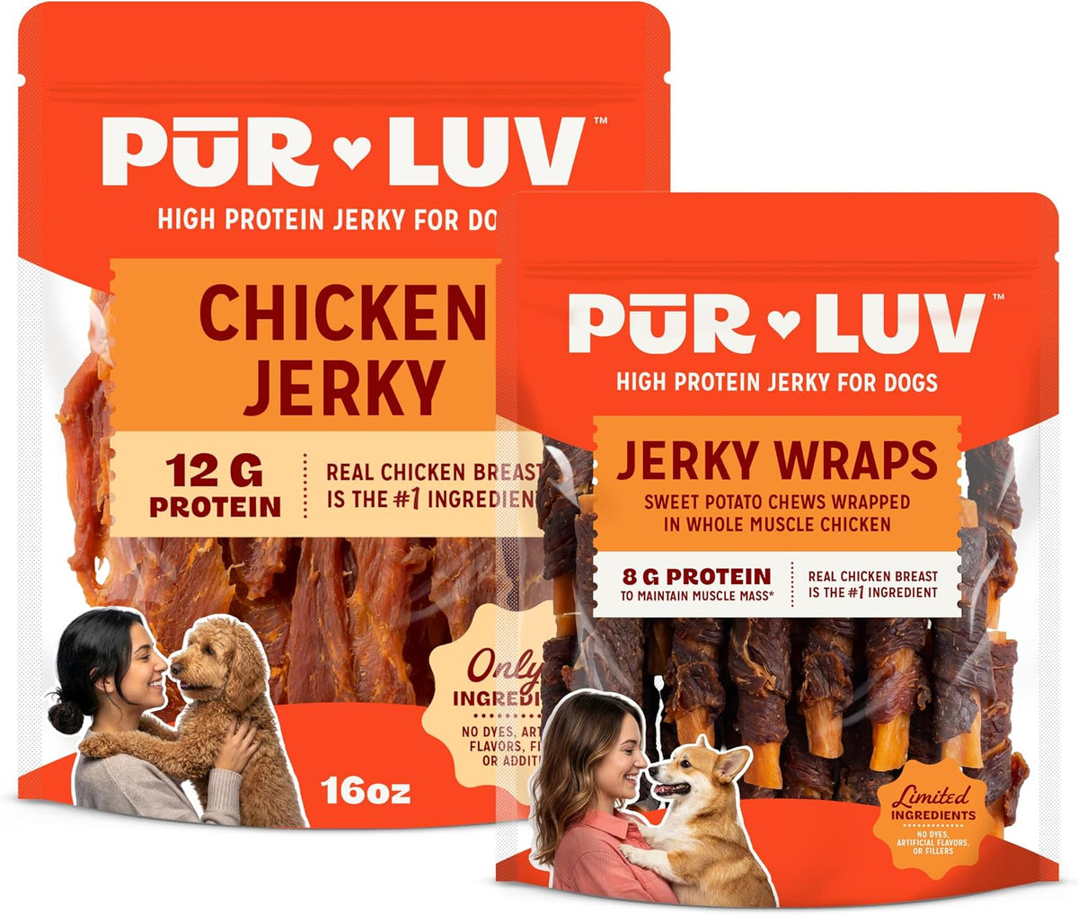 Pur Luv Dog Treats, Chicken Jerky Dog Treat with Real Chicken Breast, 16 oz Father Jim Norris notebooks
