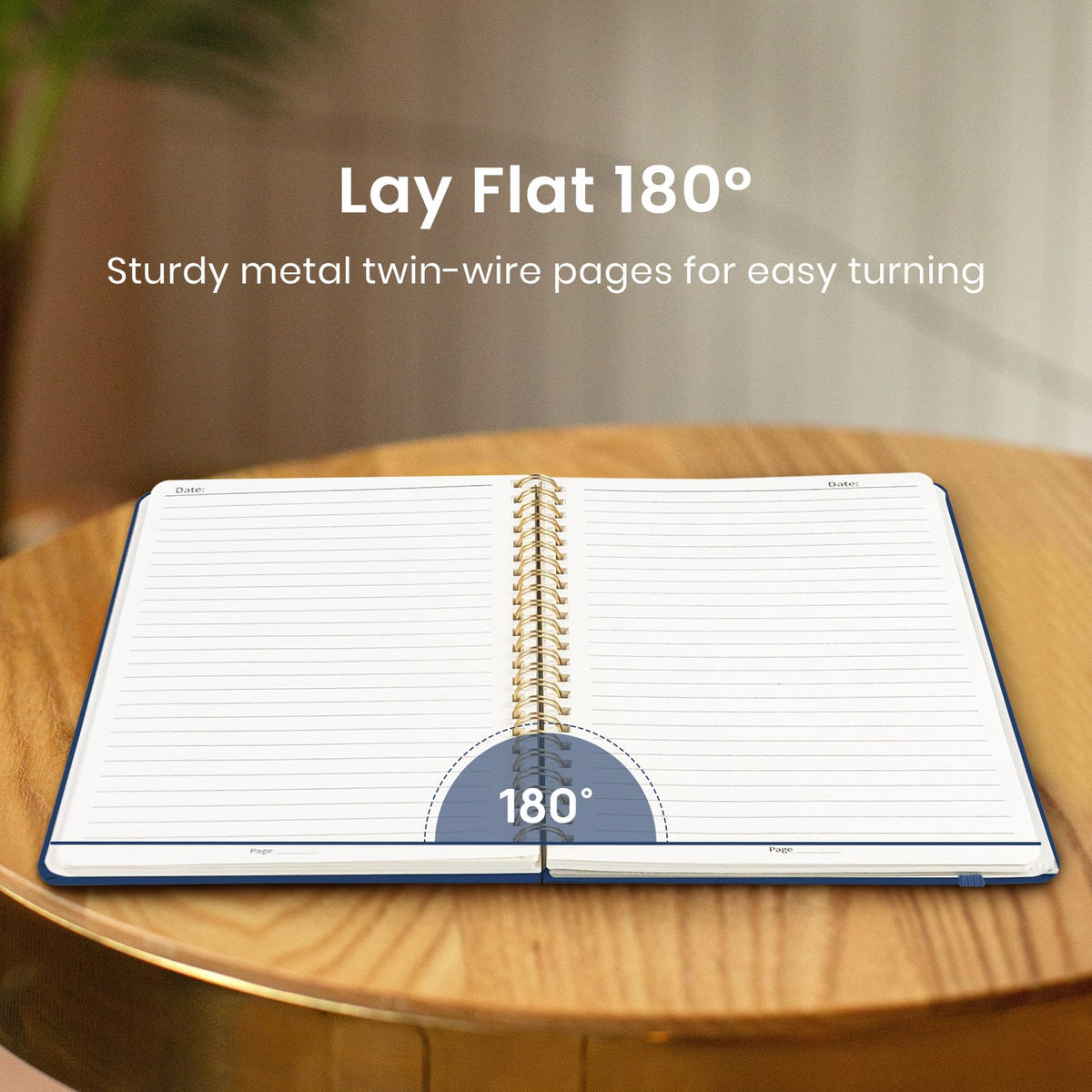 Taja Lined Spiral Notebook for Work, 5.7"x7.9" Spiral Journal College Ruled Father Jim Norris notebooks