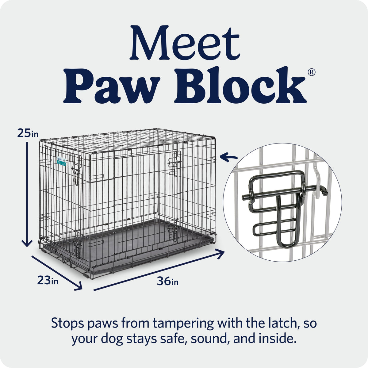 Midwest 36-Inch Single Door iCrate, for Medium-Large Breeds, 41-70 lbs