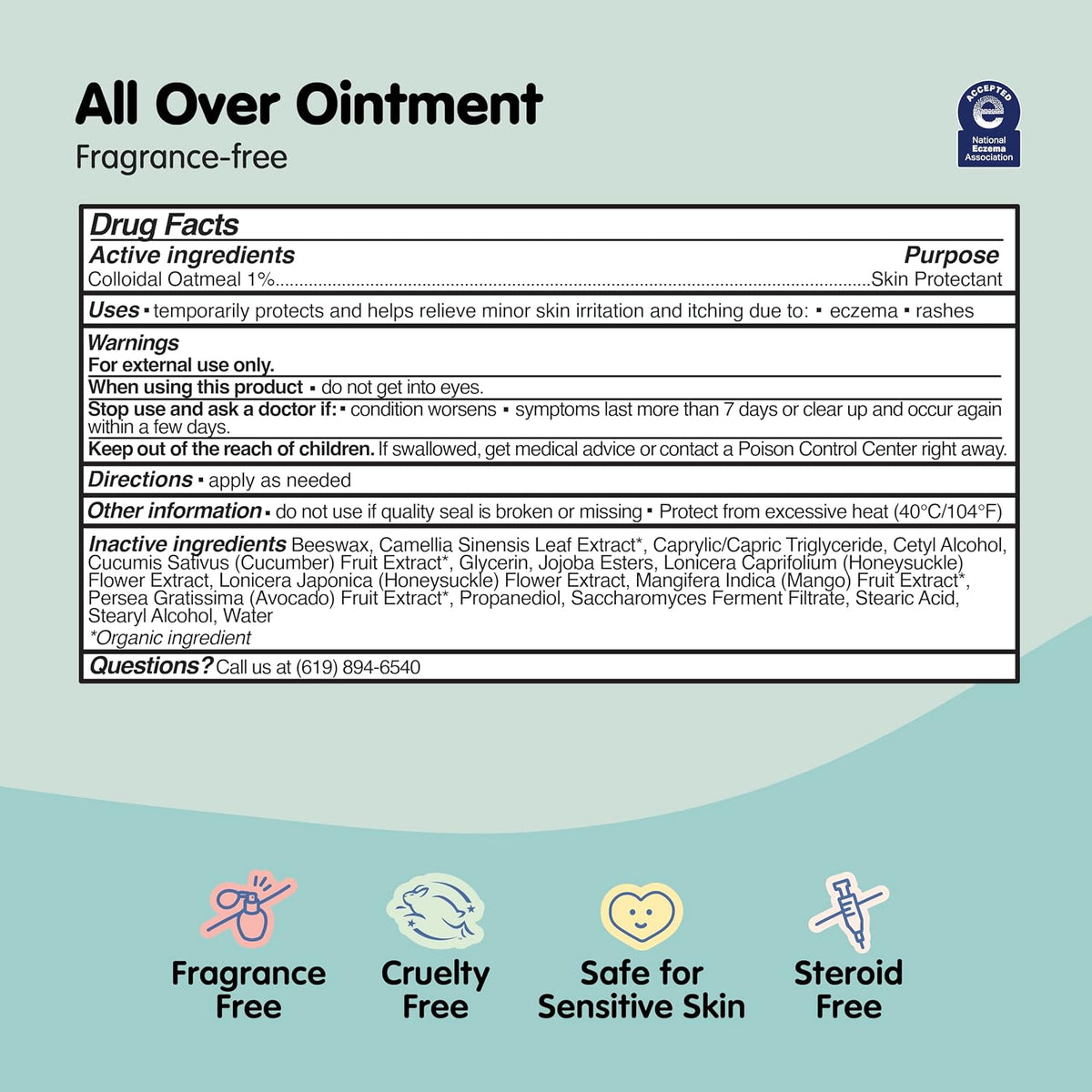 Tubby Todd All Over Ointment, Baby Eczema Cream for Sensitive Skin