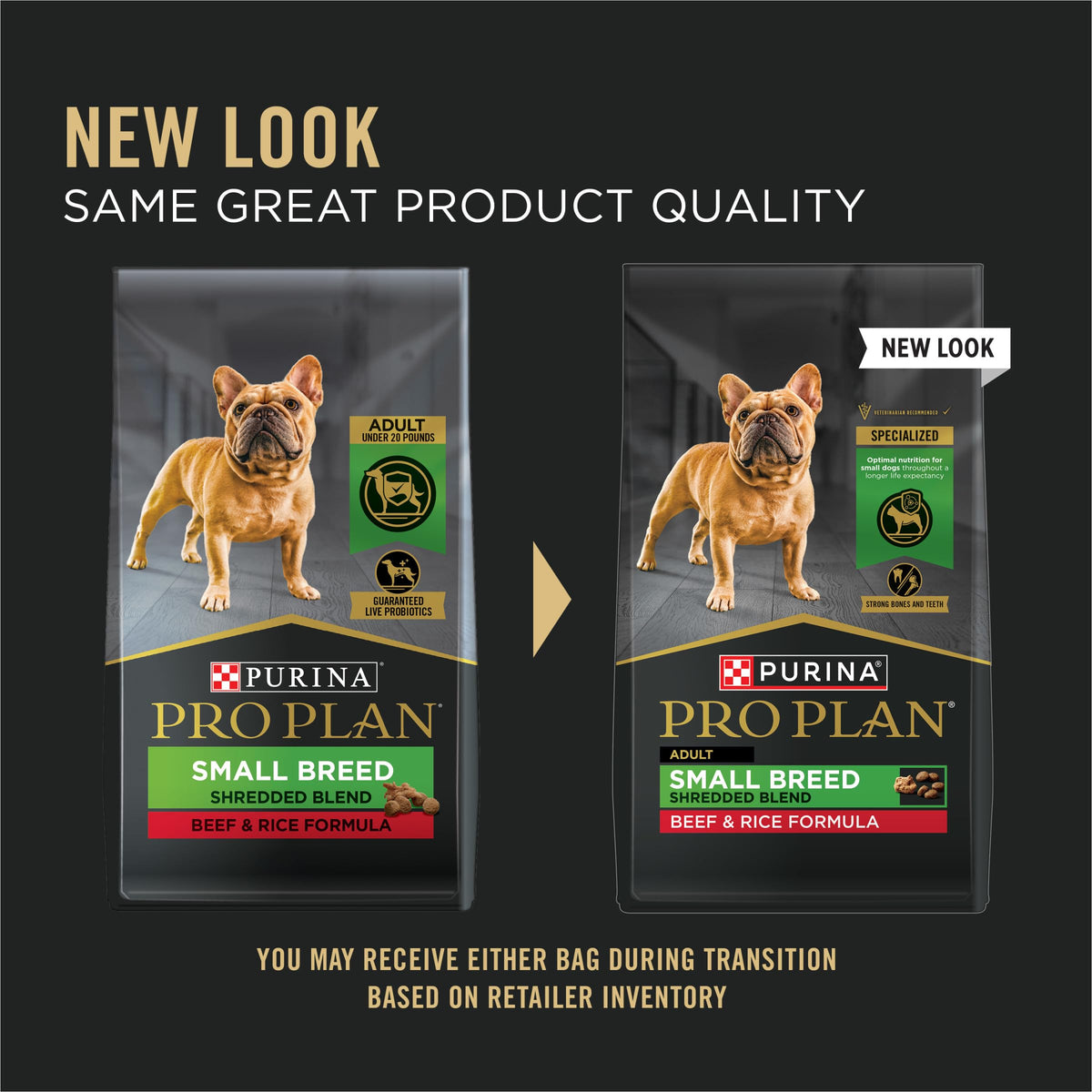 Purina Pro Plan Small Breed Dry Dog Food, Shredded Blend, 6 lb Bag