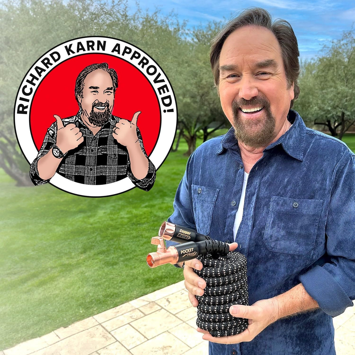 Pocket Hose Copper Bullet 50 FT Expandable Garden Hose, 10-Pattern Nozzle Father Jim Norris notebooks