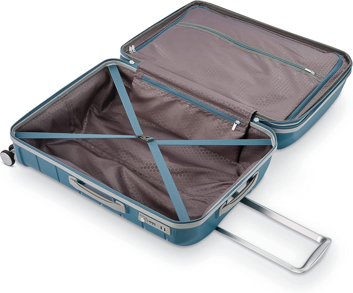 Samsonite Freeform Medium Luggage with Dual 360° Spinner Wheels - Checked Suitcase - TSA Lock, Airline-Approved - Lightweight Durable Polypropylene Expandable Hardshell - Amethyst Purple