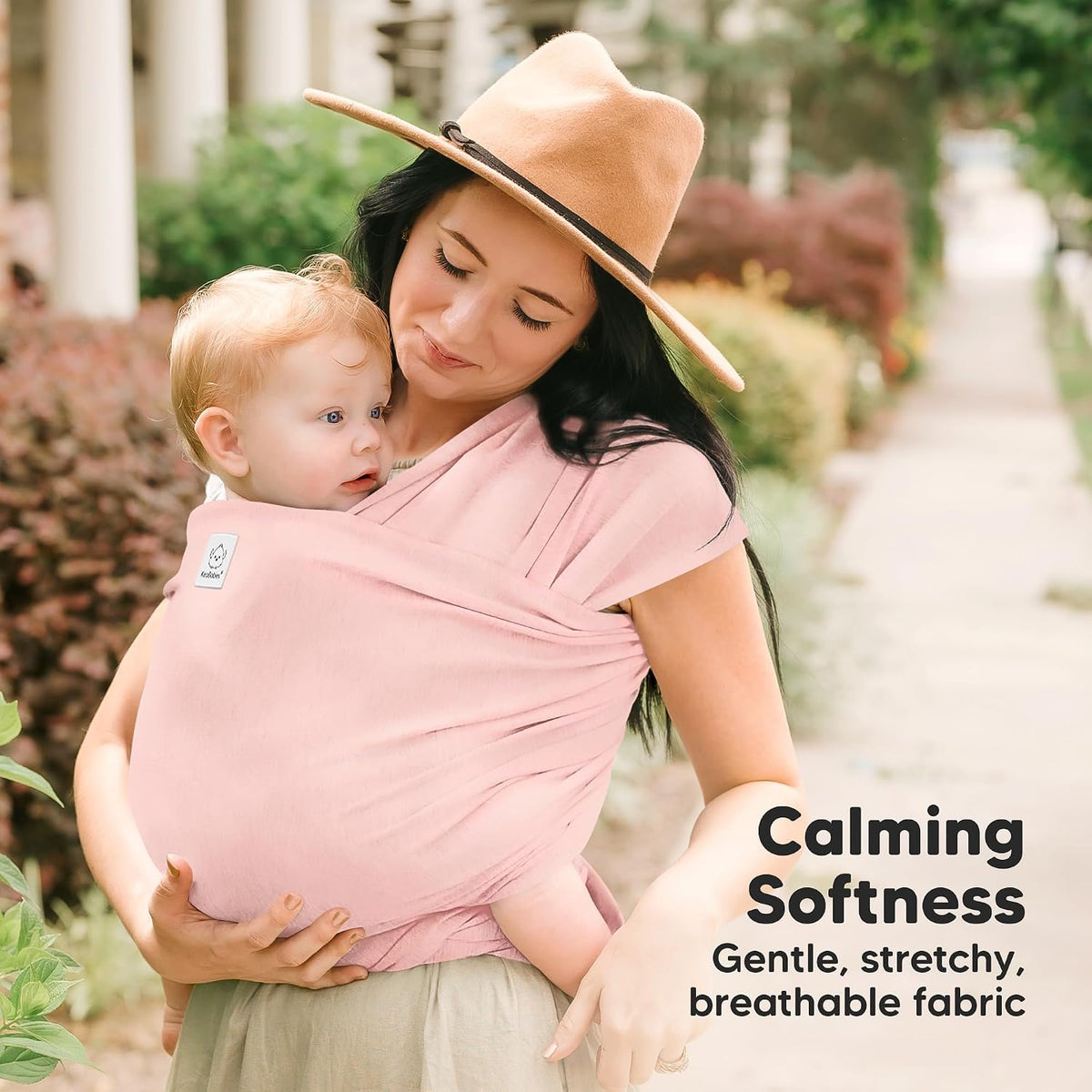 KeaBabies Baby Wrap Carrier, All in 1 Original Baby Carrier, Trendy Black