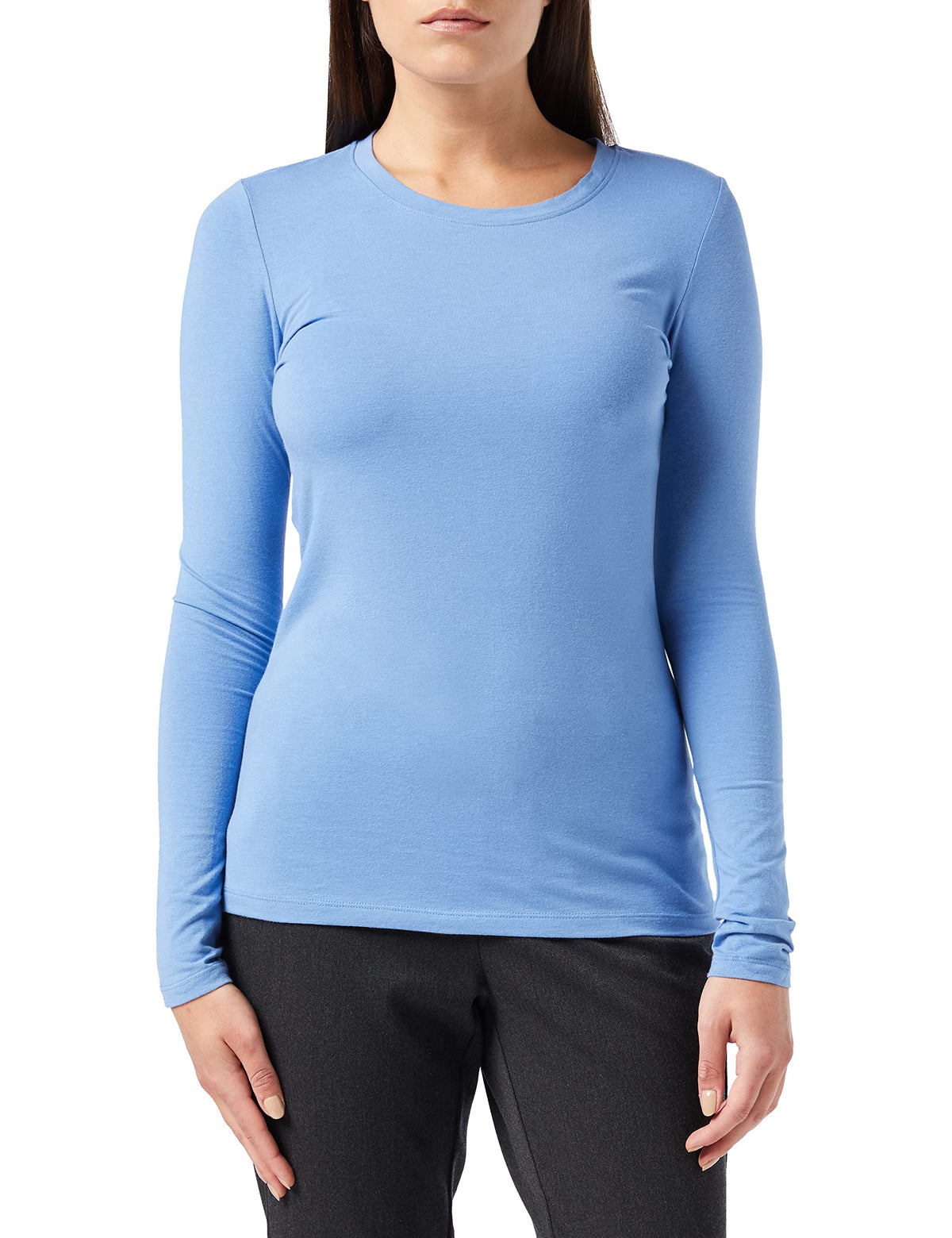 Amazon Essentials Women's Regular-Fit Long-Sleeve Crewneck T-Shirt