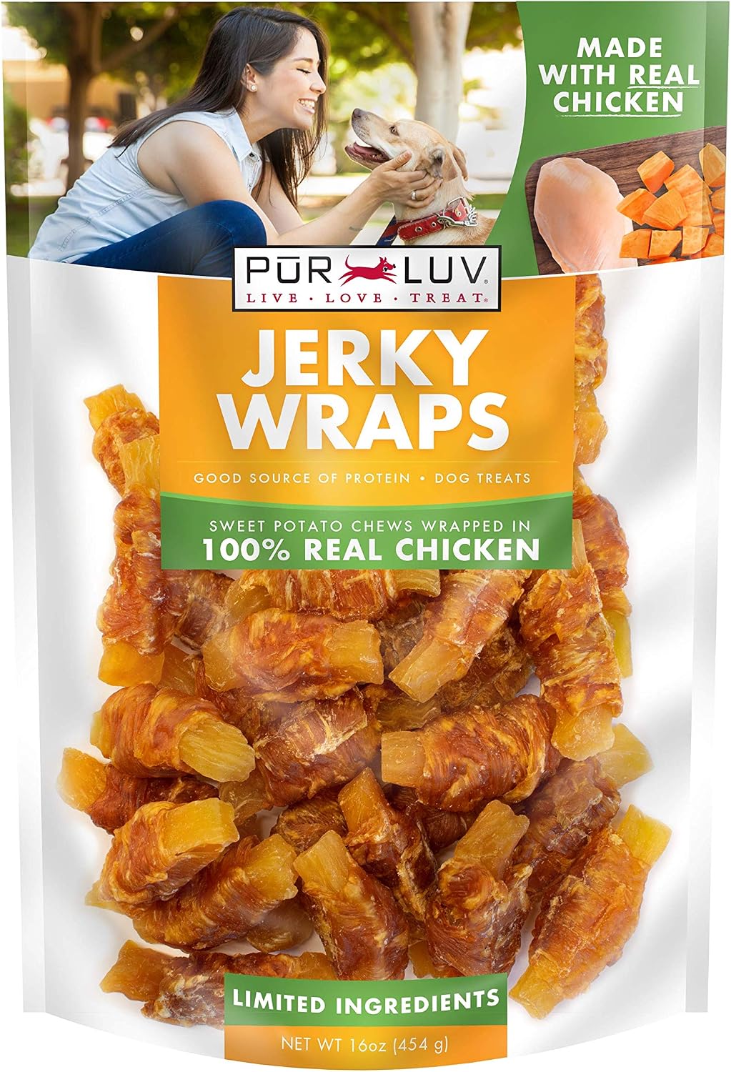 Pur Luv Dog Treats, Chicken Jerky Dog Treat with Real Chicken Breast, 16 oz Father Jim Norris notebooks