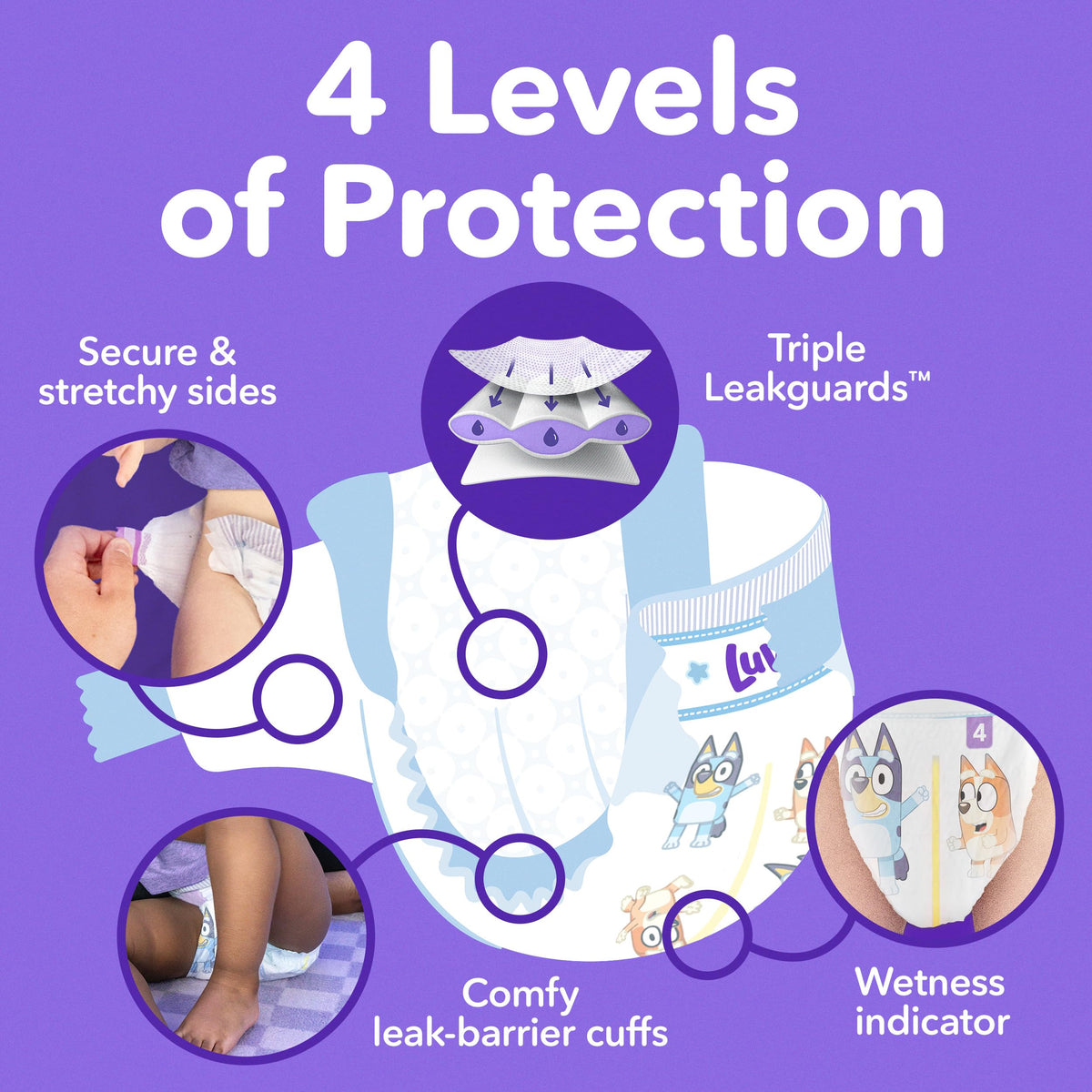 Luvs Platinum Protection Baby Diapers, Size S5 (20-37 lb), 172 Count