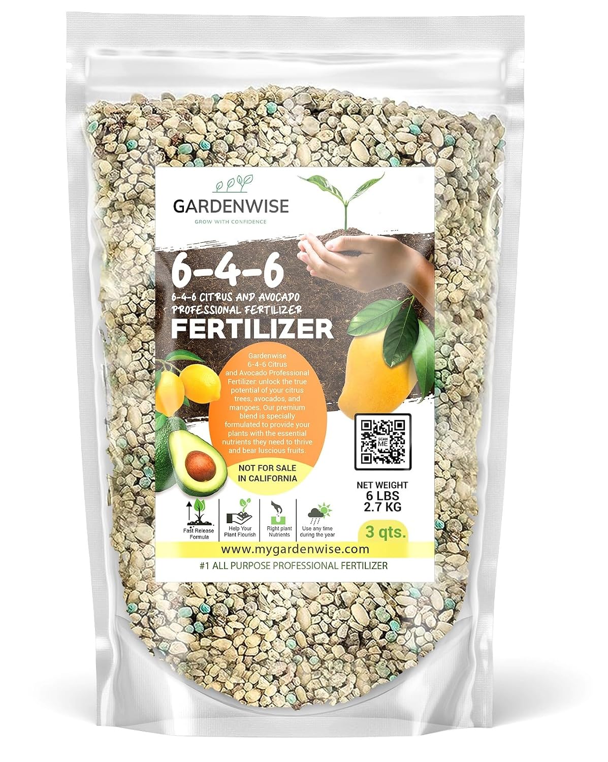 GARDENWISE 6-3-0 All-Purpose Professional Eco-Friendly Slow-Release Nitrogen Fertilizer with Iron & Calcium,Non-Burning, Enhances Soil Structure,for Indoor&Outdoor Plants,Vegetable Gardens (2 QUARTS) Father Jim Norris notebooks