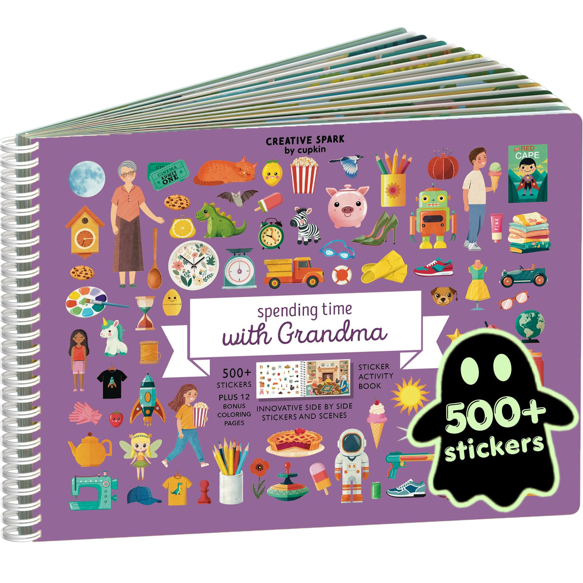 Cupkin Animal Habitats Sticker Book | 12 Coloring & Activity, 500+ Stickers
