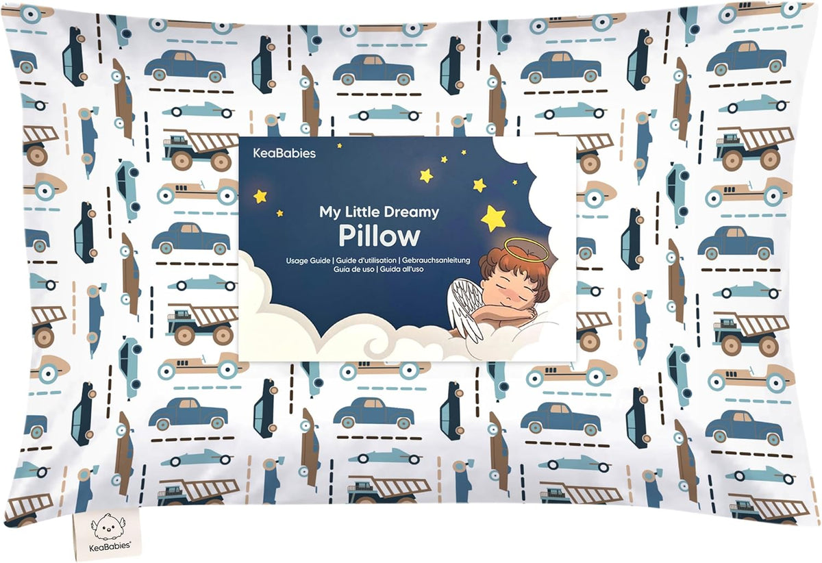 Toddler Pillow with Pillowcase, 13x18 My Little Dreamy Pillow (ABC Land)