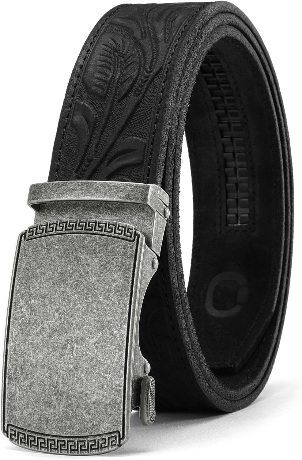 CHAOREN Men's Leather Ratchet Belt - Customizable Fit (35mm)