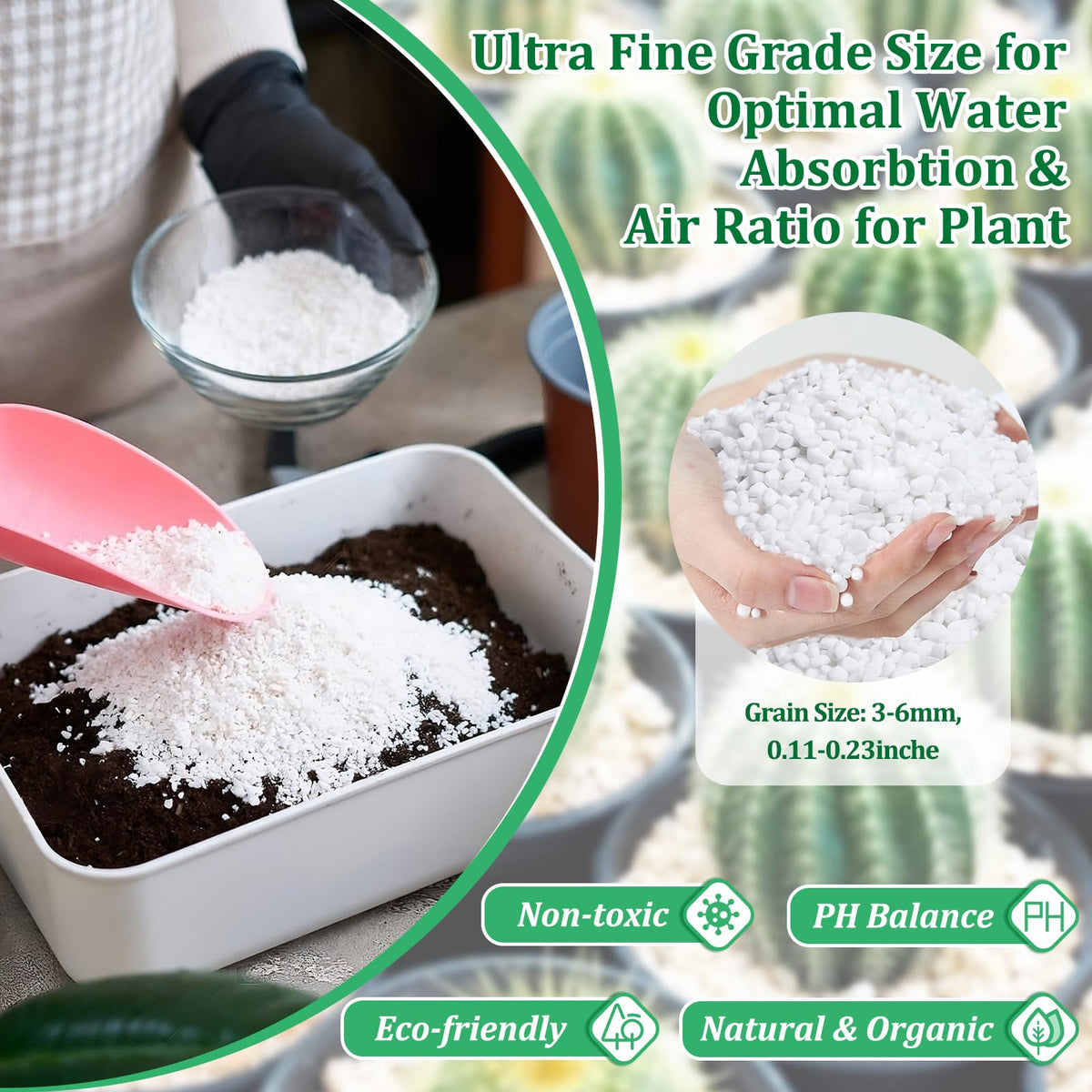 Legigo 4 Quarts Organic Perlite for Plants Indoor, Soil Mix Amendment Father Jim Norris notebooks