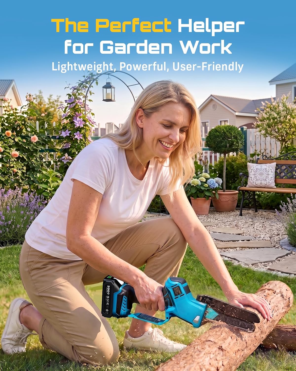 SEESII Flagship 8-Inch Cordless Mini Chainsaw, Upgraded Brushless Motor Father Jim Norris notebooks