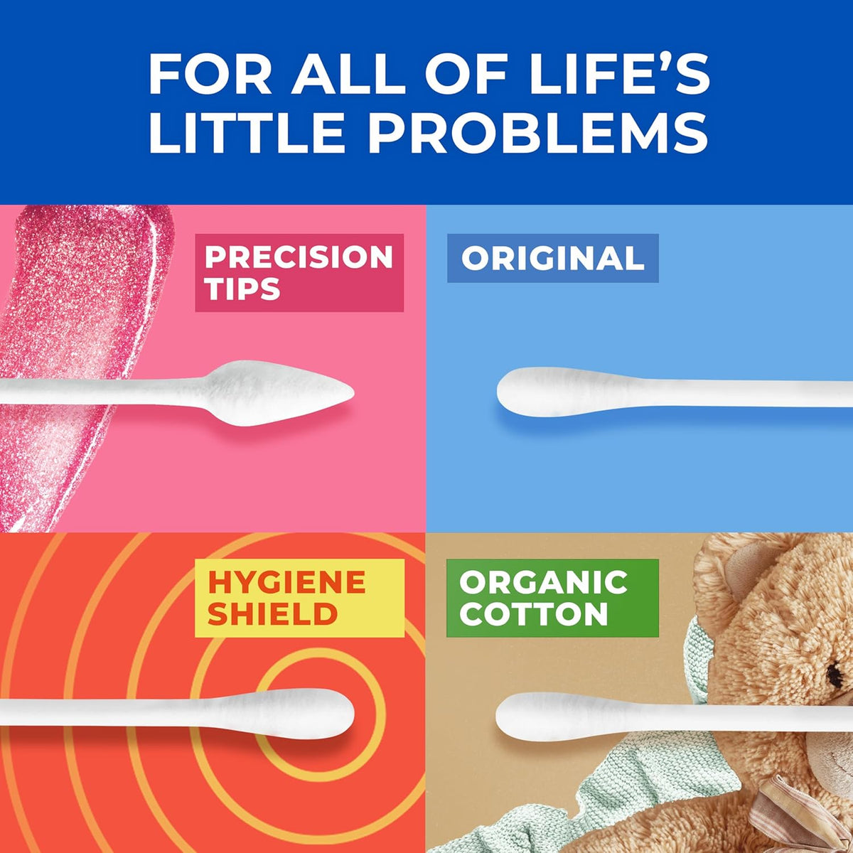 Q-tips Cotton Swabs, Original, For Home, First Aid and Beauty, 100% Cotton, 500 Count Father Jim Norris notebooks