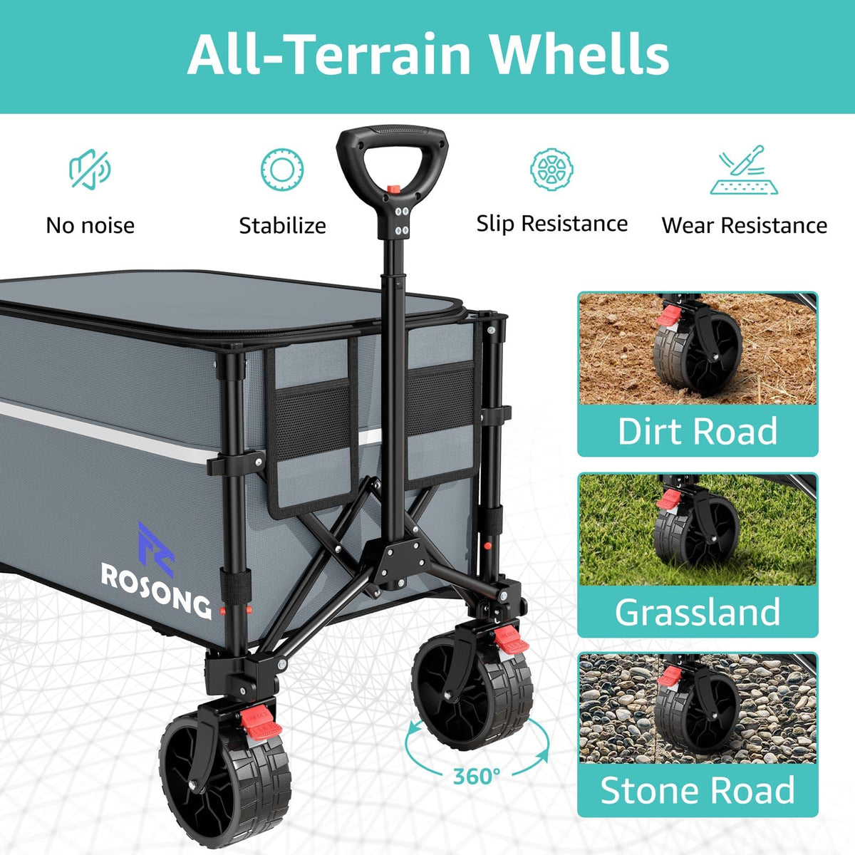 ROSONG Collapsible Wagon Cart with Wheels Foldable - Folding Utility Heavy Duty Wagons Carts for Grocery Sports Garden Shopping Camping Wheelbarrows (Pink, 120L) Father Jim Norris notebooks