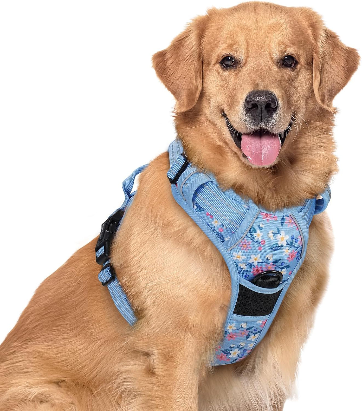 rabbitgoo Dog Harness, No Pull for Large Dogs with 2 Leash Clips, Pet Vest