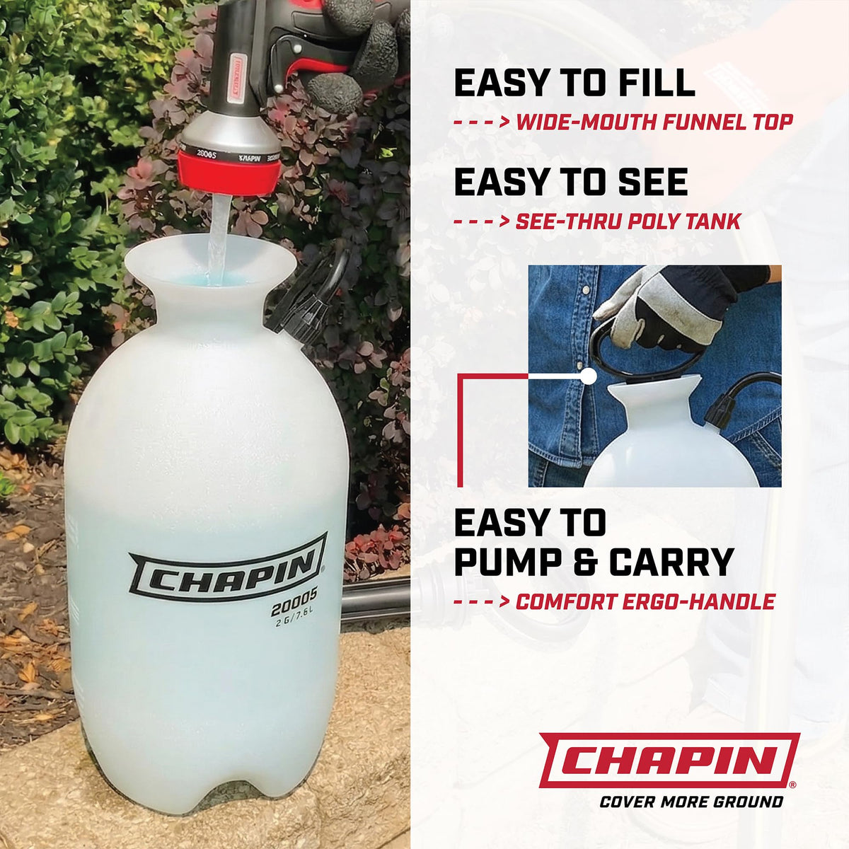 CHAPIN 20004 SureSpray 1-Gallon Pump Sprayer for Lawn, Garden & Weeds Father Jim Norris notebooks