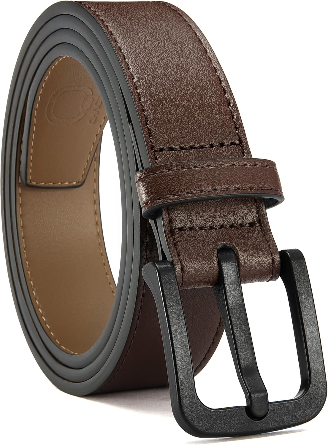 CHAOREN Mens Belts Leather 35mm for Jeans - Tough at Work, Sharp Daily