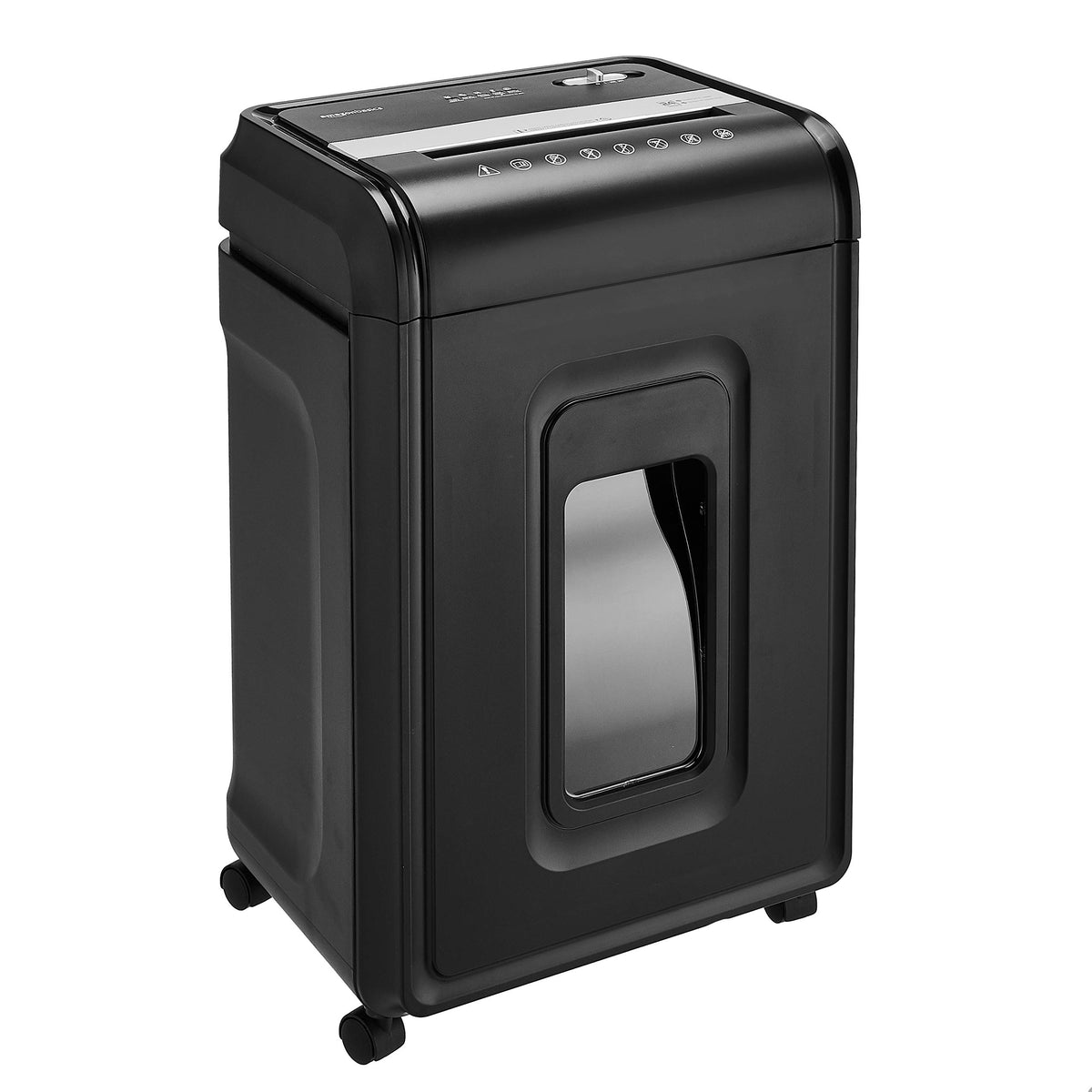 Amazon Basics 8-Sheet High Security Cross Cut Paper and Credit Card Shredder with P-4 Security, Auto Shut-off, Black Father Jim Norris notebooks