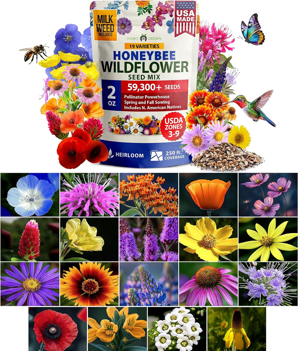 HOME GROWN 15 Herb Seed Variety Kit, 5100+ Seeds, Culinary Herb Kit Father Jim Norris notebooks