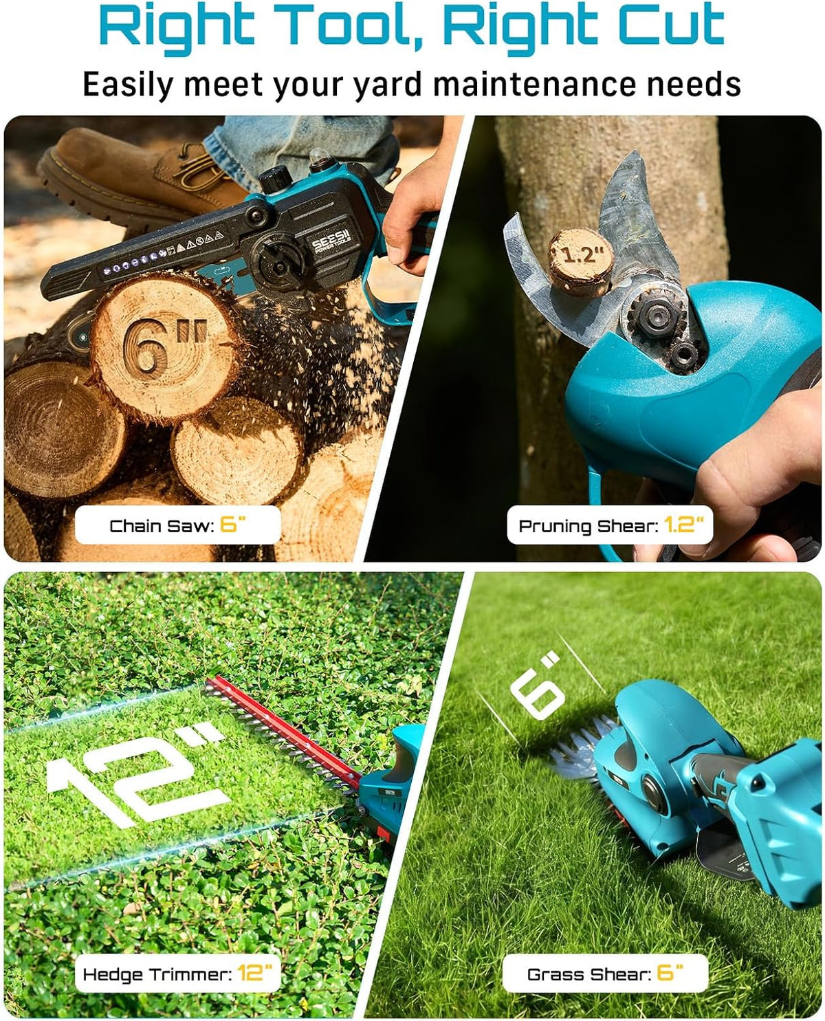 SEESII Flagship 8-Inch Cordless Mini Chainsaw, Upgraded Brushless Motor Father Jim Norris notebooks