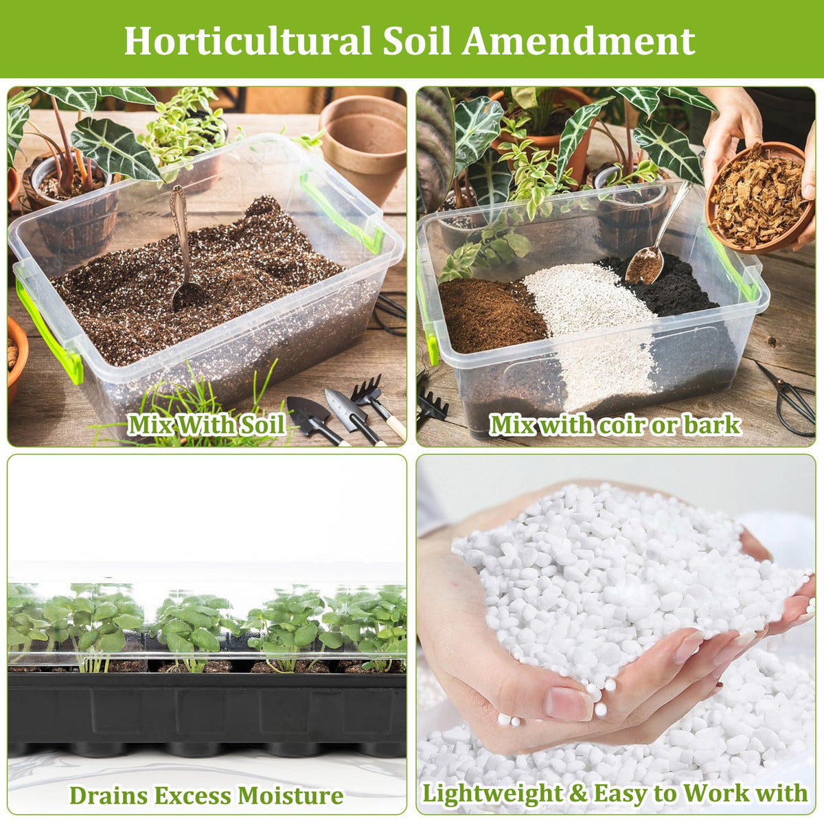 Legigo 4 Quarts Organic Perlite for Plants Indoor, Soil Mix Amendment Father Jim Norris notebooks