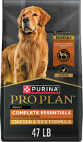 Purina Pro Plan Complete Essentials Chicken & Rice Dry Dog Food, 47 lb Bag