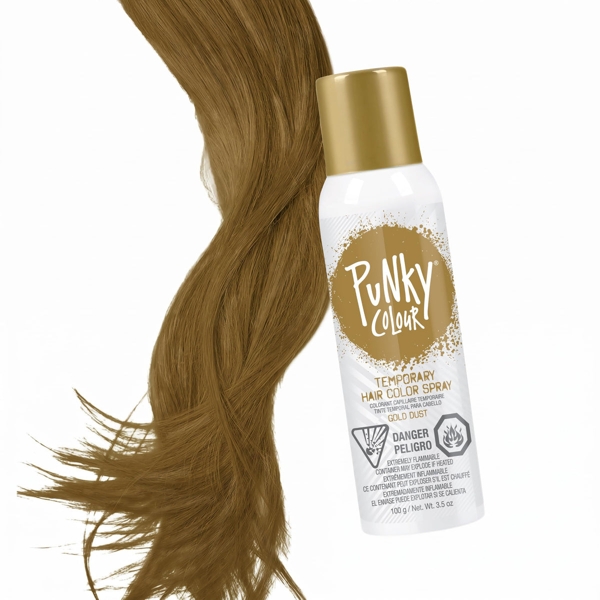 Punky Temporary Hair Color Spray Washes Out Tiger Orange, 3.5 oz, 1 Pack