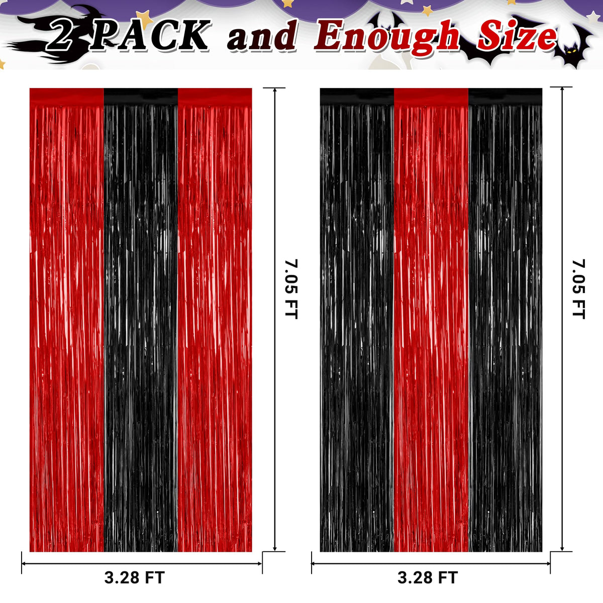 2 Pack Pink Party Decorations, 3.28 FT x 7.05 FT Pink Backdrop, Metallic Tinsel Backdrop Fringe Curtains Backdrop Curtains, Photo Backdrop Party Supplies Birthday Party Decorationsay Party Decorations