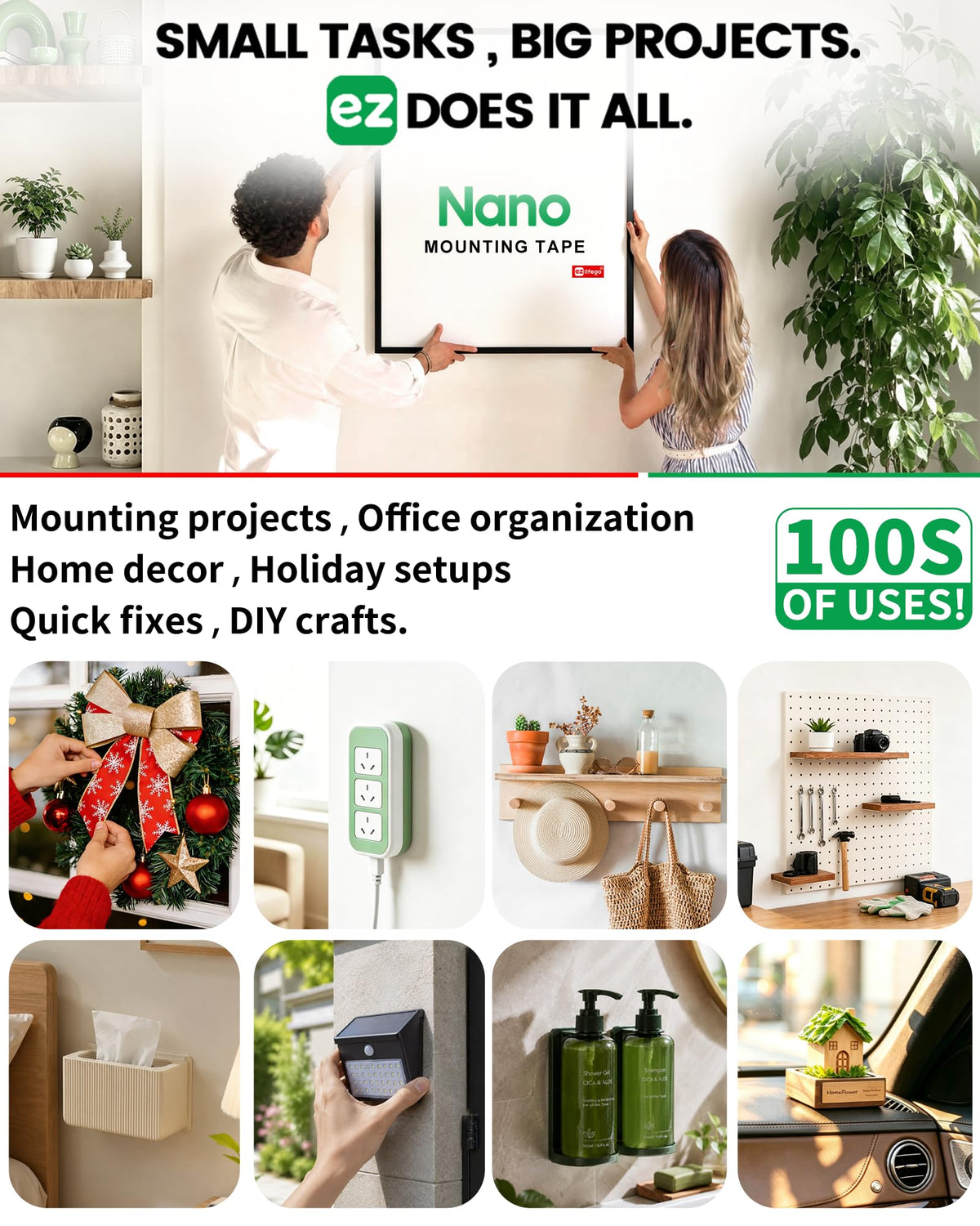 EZlifego Heavy Duty Invisible Bond Nano Double Sided Mounting Tape, 9.85FT Father Jim Norris notebooks