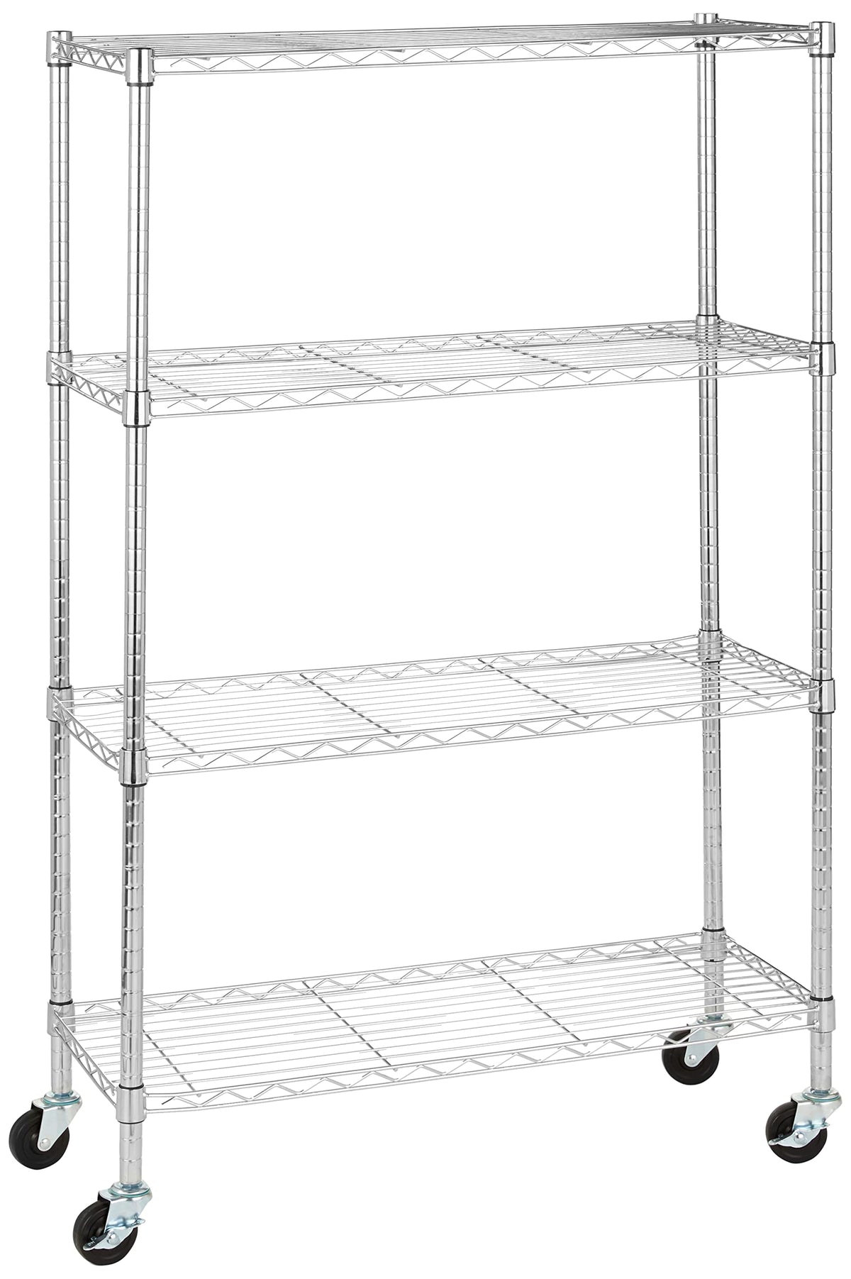 Amazon Basics 5-Shelf Adjustable Heavy Duty Steel Wire Storage Shelves for Garage