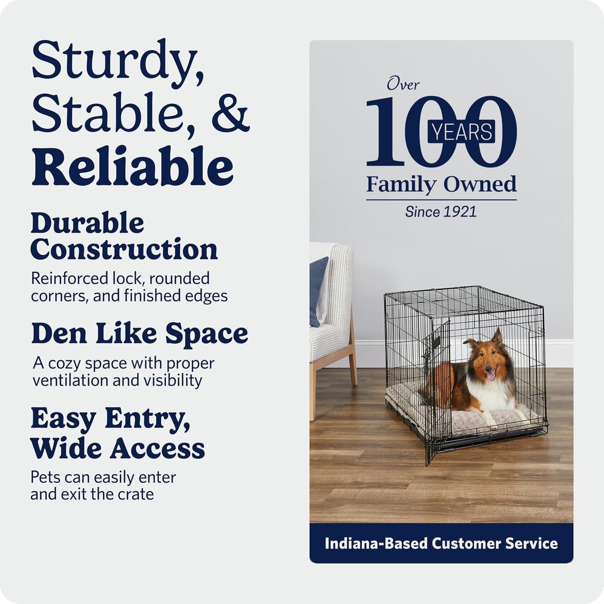 Midwest 36-Inch Single Door iCrate, for Medium-Large Breeds, 41-70 lbs
