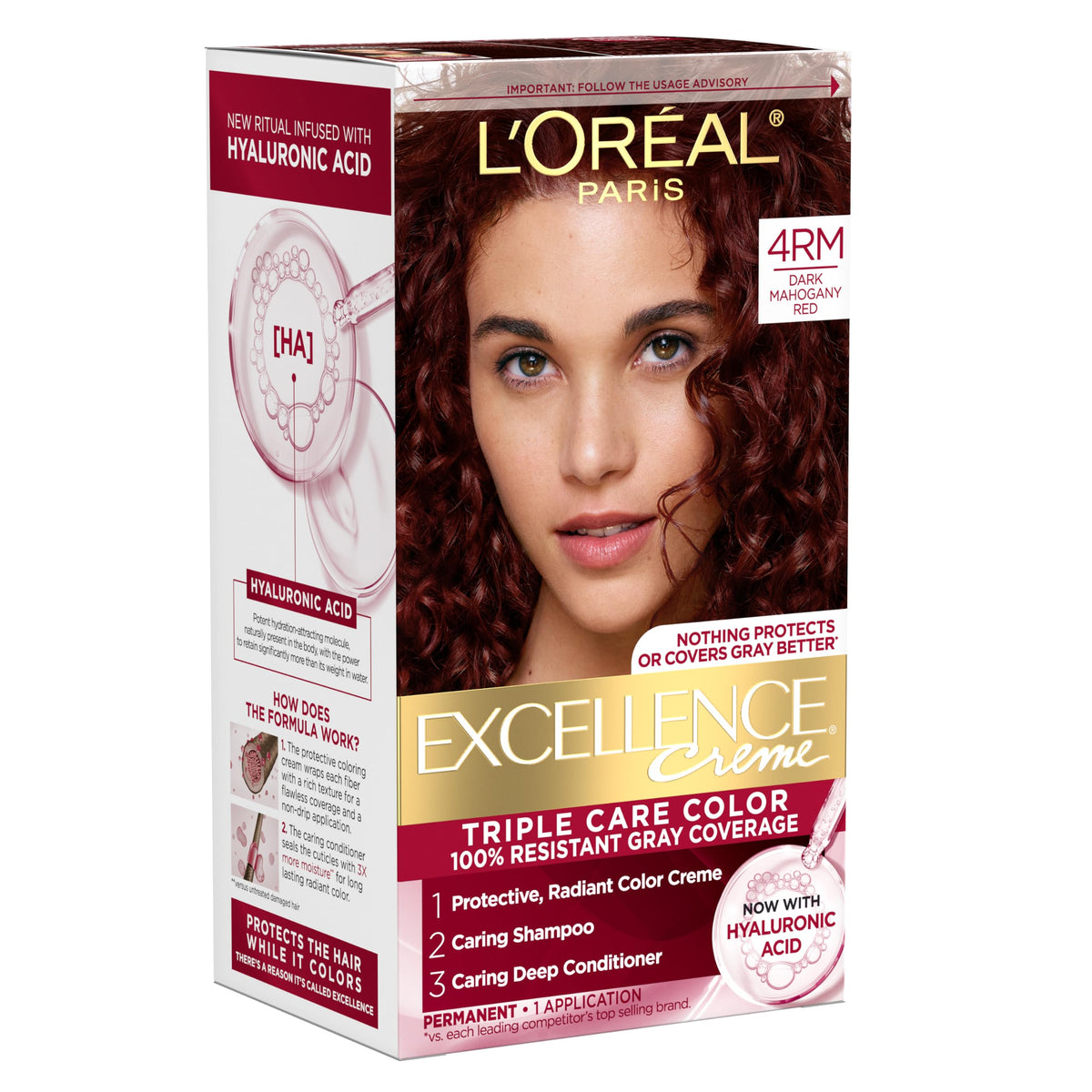 L'Oreal Paris Excellence Crème Hair Color, 4AR Dark Chocolate Brown Father Jim Norris notebooks