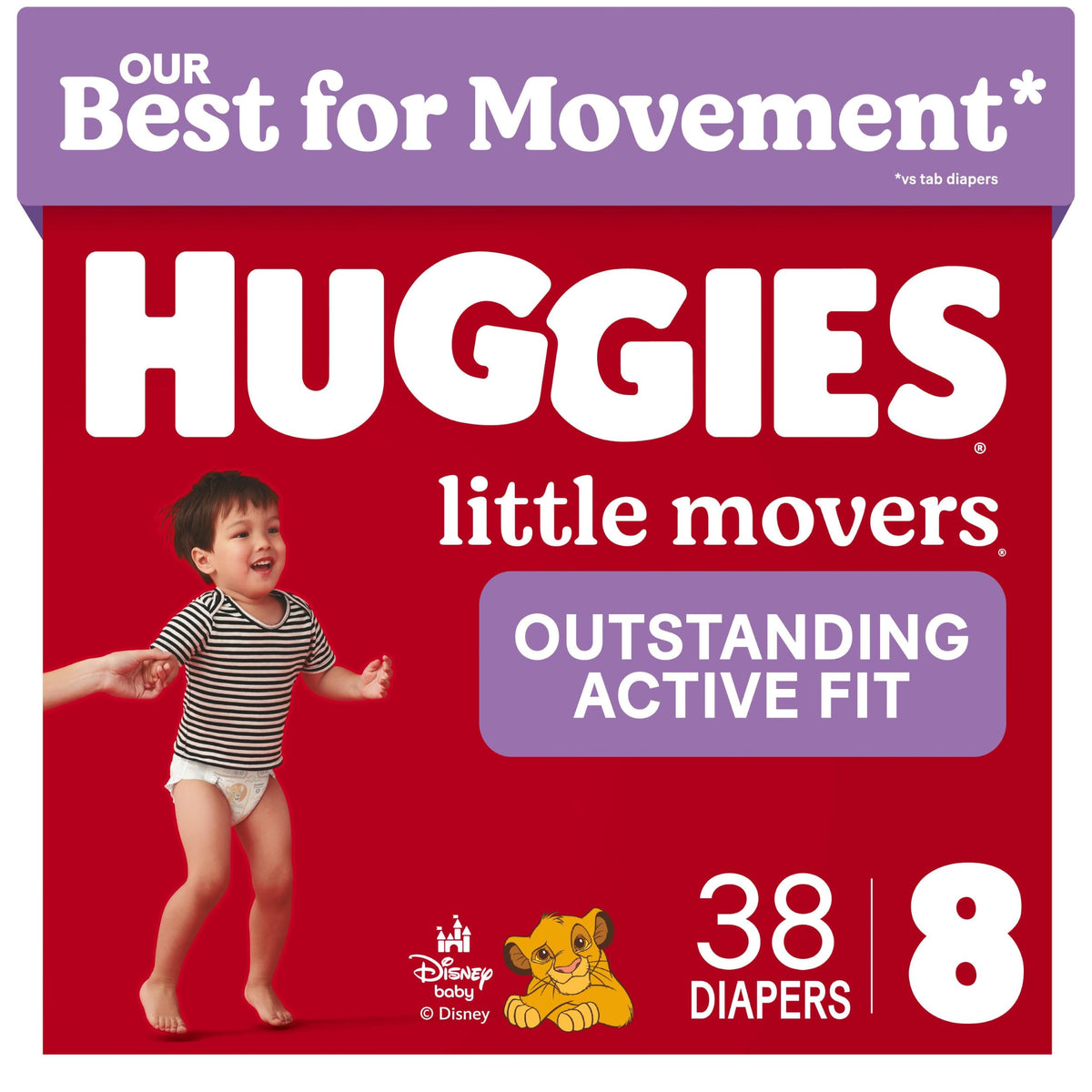 Huggies Little Movers Diapers Size 6, 108 Count (2 Packs of 54)