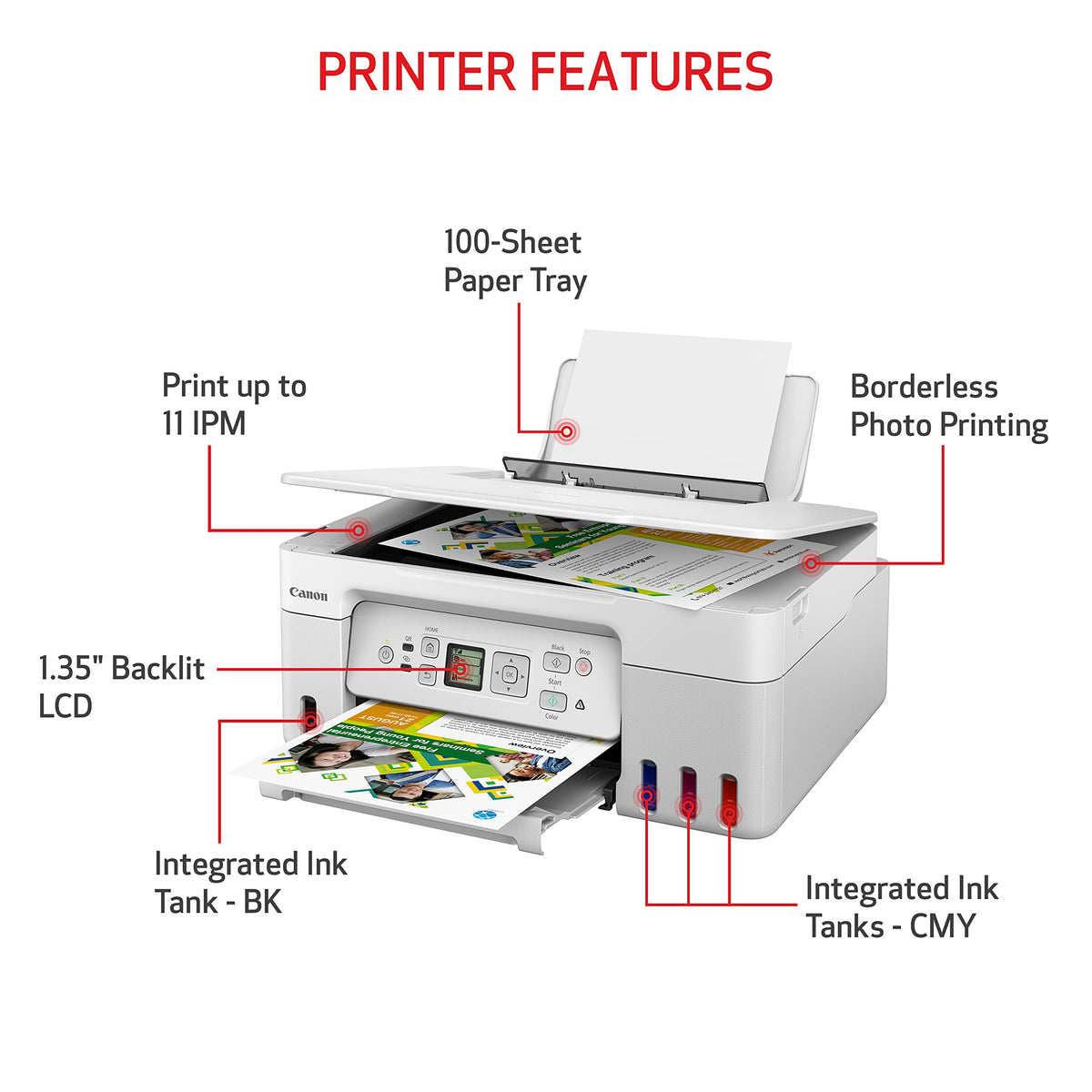 Canon MegaTank G3270 All-in-One Wireless Color Printer Father Jim Norris notebooks