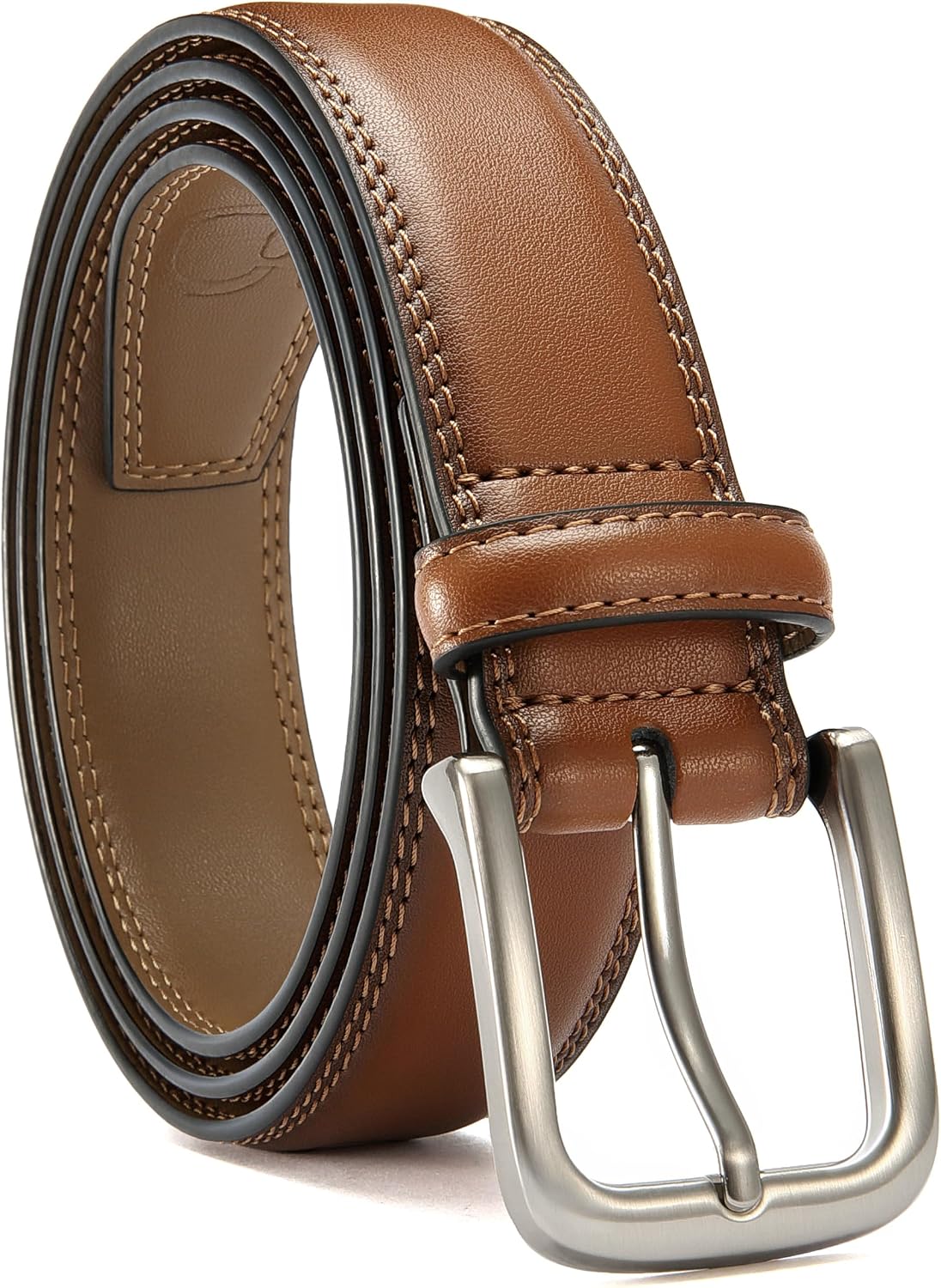 CHAOREN Mens Belts Leather 35mm for Jeans - Tough at Work, Sharp Daily