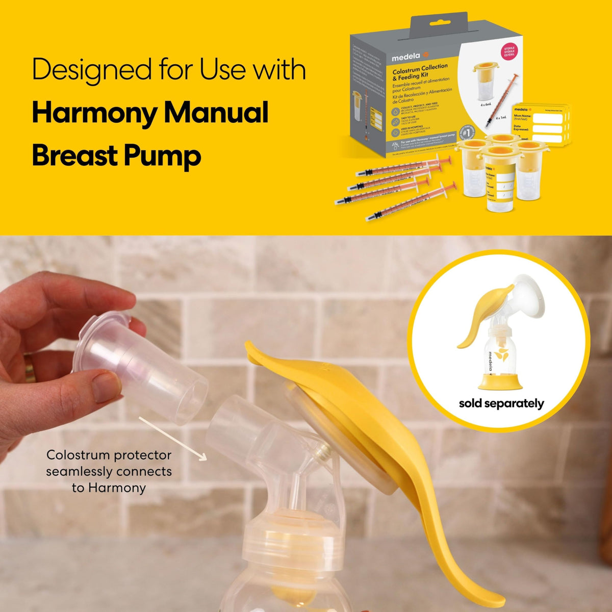 Medela Harmony Manual Breast Pump, On-the-Go, More Milk Output