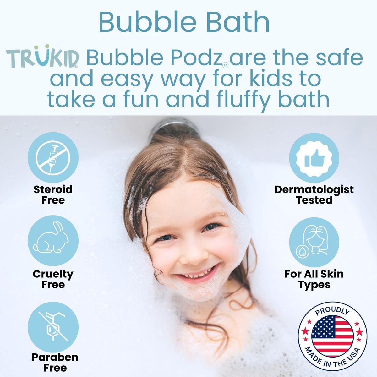 TruKid Bubble Podz Bubble Bath for Kids,