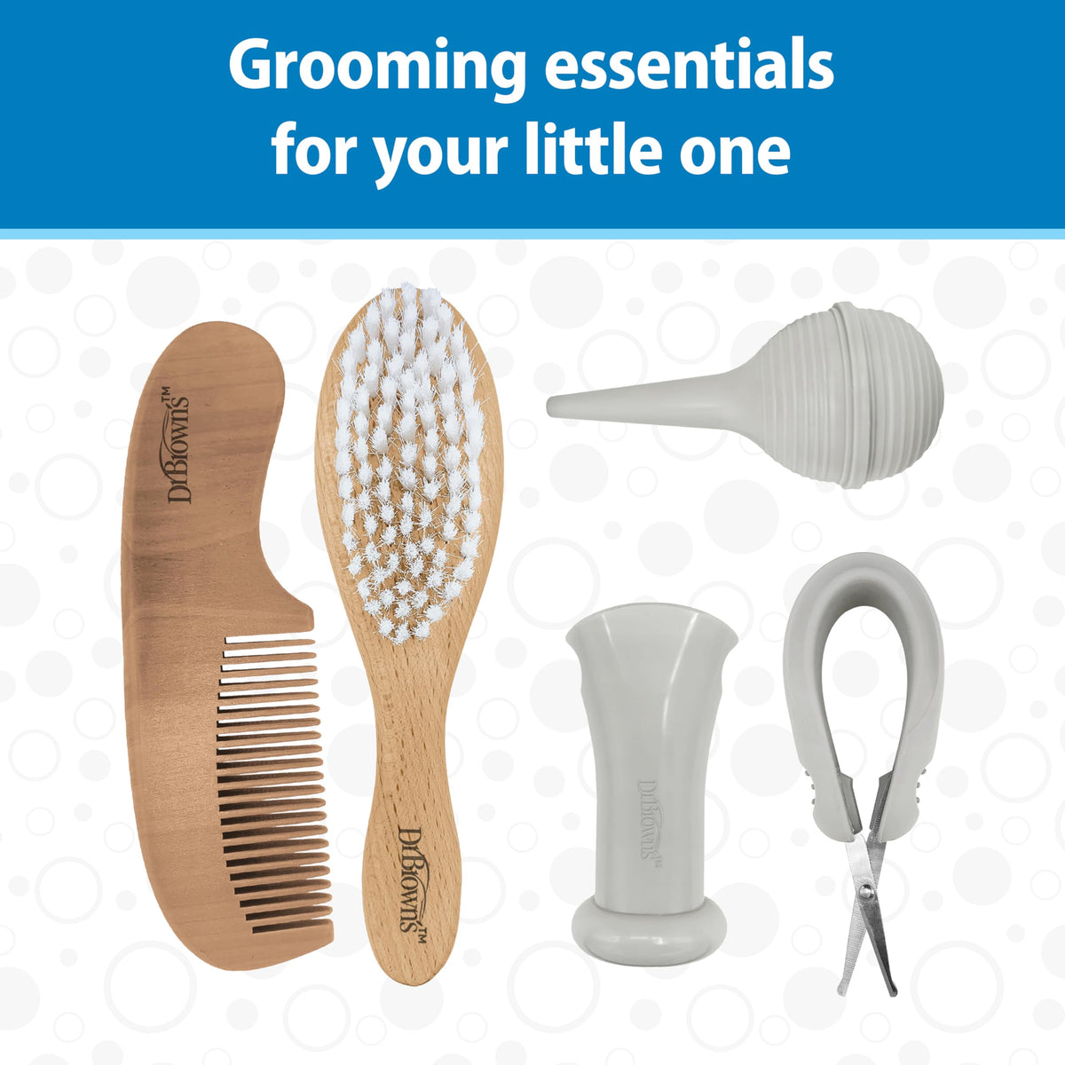 Dr. Brown's Soft and Safe Baby Brush + Comb
