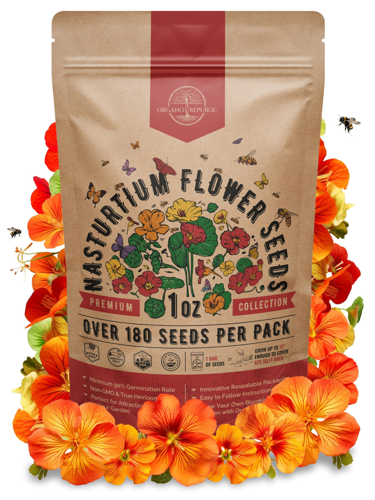 Cosmos Flower Seeds Pack 1 oz - 4,500 Non-GMO Heirloom Annual Seeds for Planting Indoor & Outdoor Gardening, Flower Seed for Garden in Resealable Packet, Floral Mix for Pollinators Perennial Mix Father Jim Norris notebooks