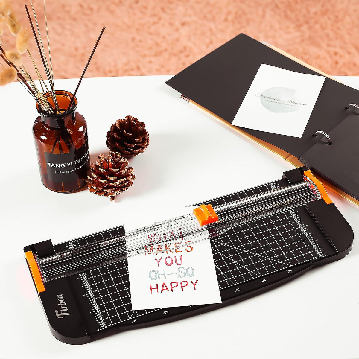 Firbon A4 Paper Cutter, 12 Inch Paper Trimmer with Extened Ruler, Black Father Jim Norris notebooks