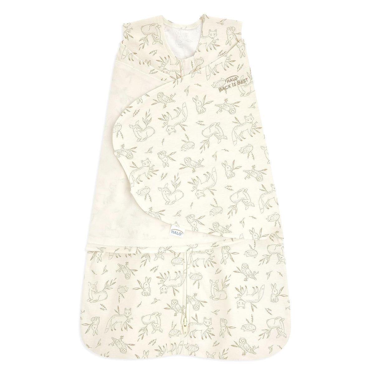 HALO SleepSack Swaddle | Cotton | 1.5 TOG | 68-75°F | 6-12 lbs |Baby Blue