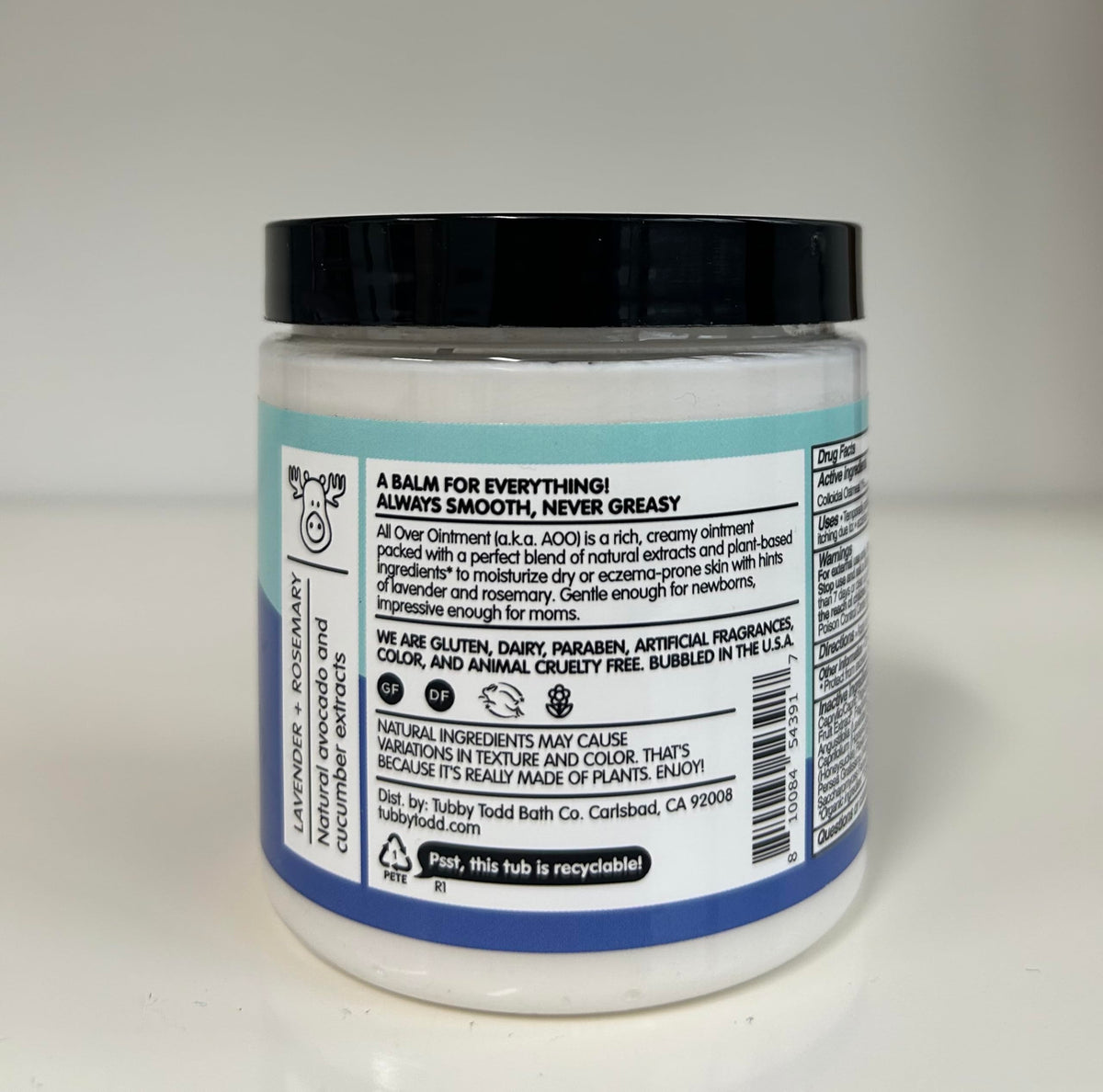 Tubby Todd All Over Ointment, Baby Eczema Cream for Sensitive Skin