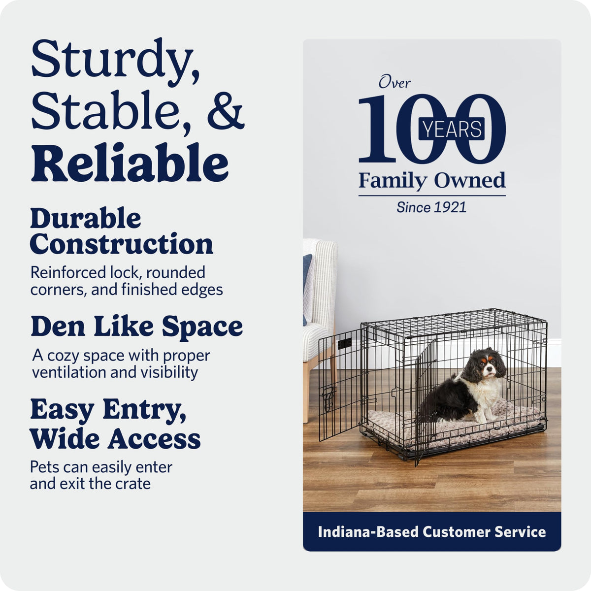 Midwest 36-Inch Single Door iCrate, for Medium-Large Breeds, 41-70 lbs