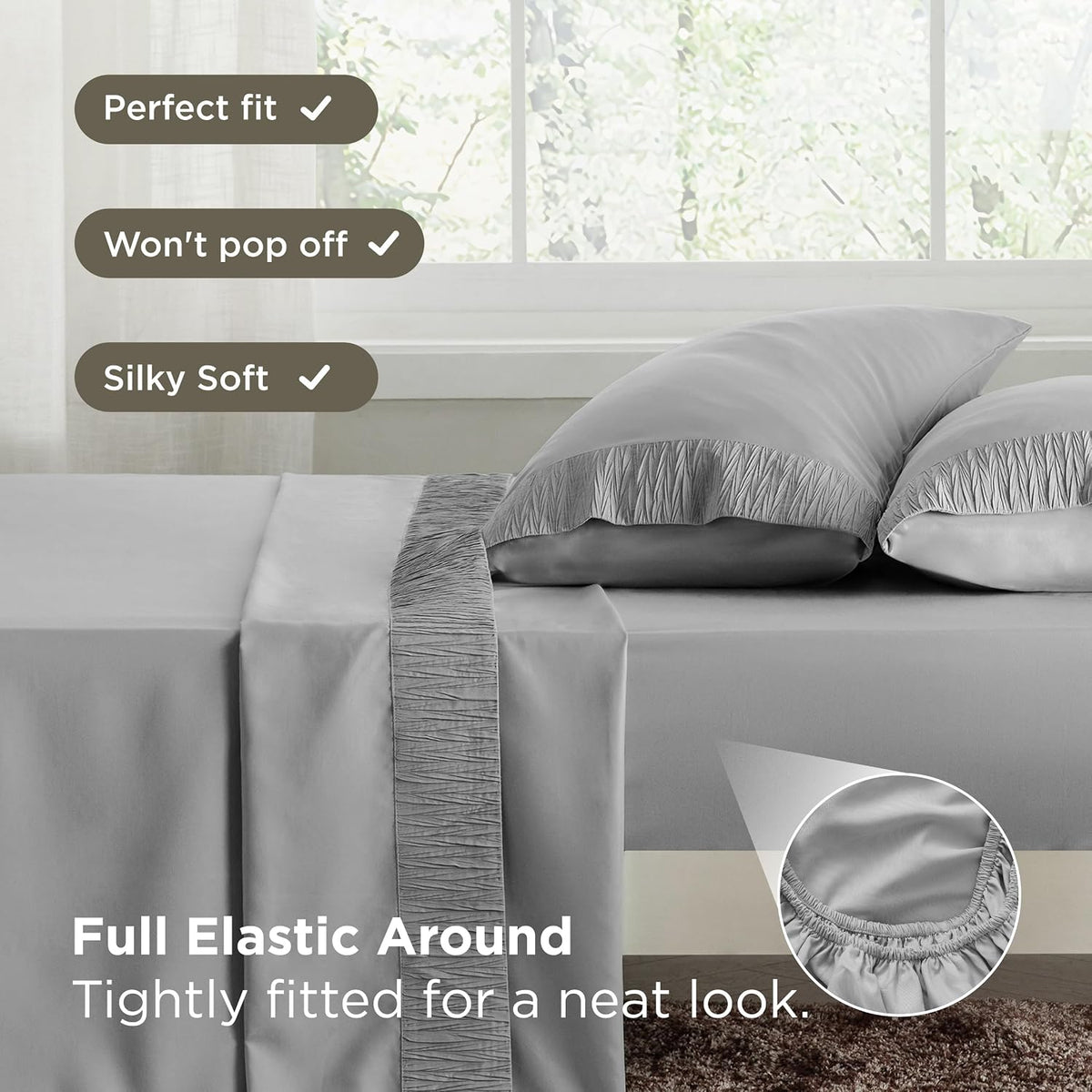 Bedsure Twin Sheets Set - 3 Pieces Soft Twin Bed Sheets - Breathable & Cooling