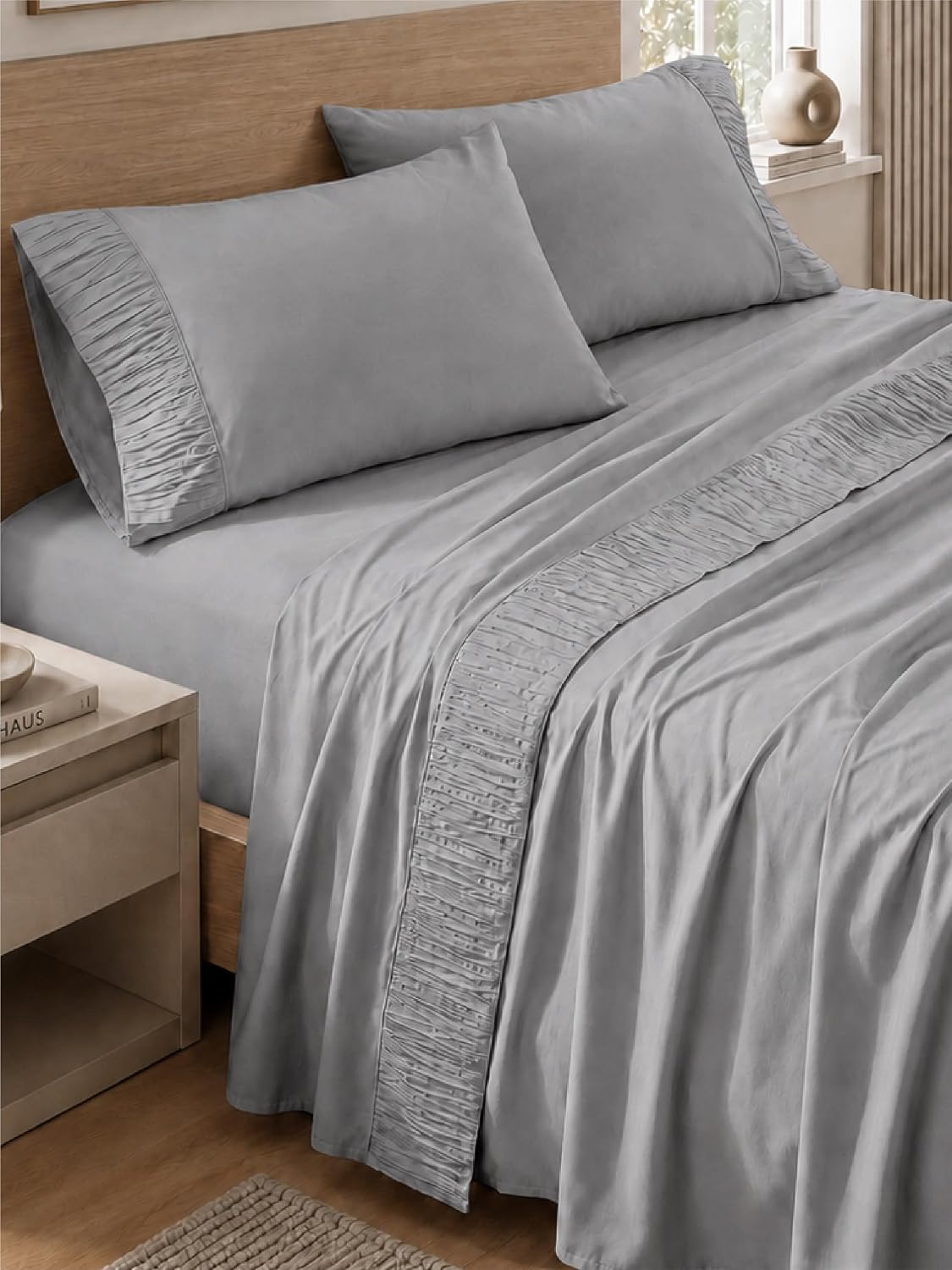 Bedsure Twin Sheets Set - 3 Pieces Soft Twin Bed Sheets - Breathable & Cooling