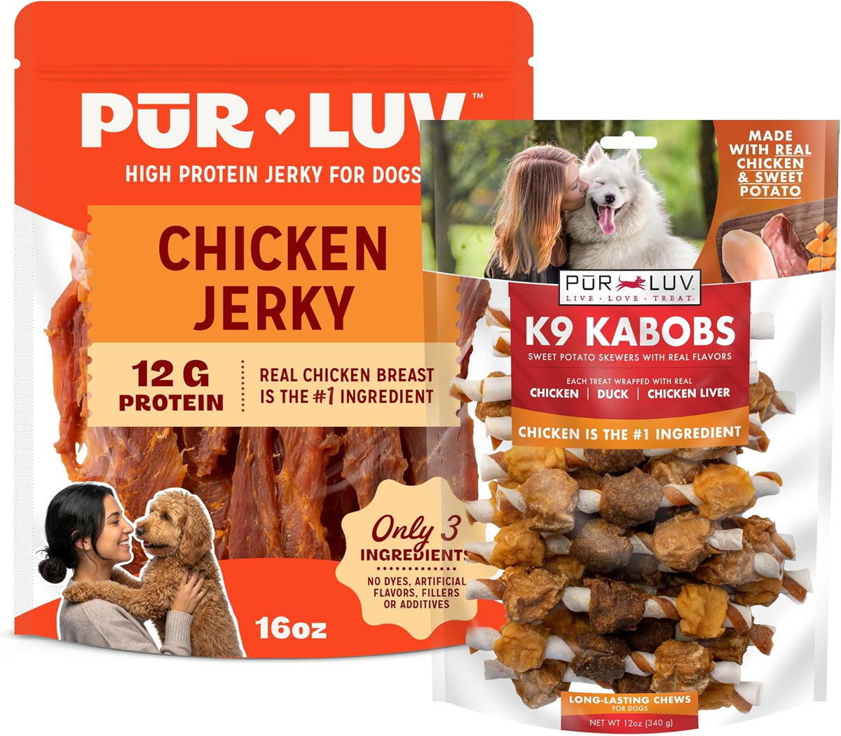 Pur Luv Dog Treats, Chicken Jerky Dog Treat with Real Chicken Breast, 16 oz Father Jim Norris notebooks