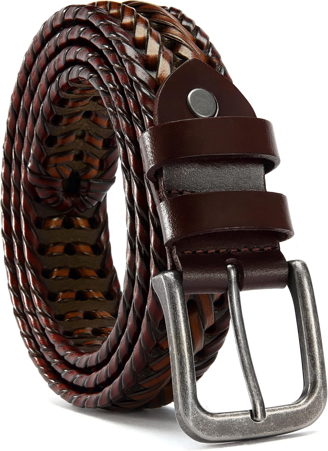 CHAOREN Mens Belts Leather 35mm for Jeans - Tough at Work, Sharp Daily