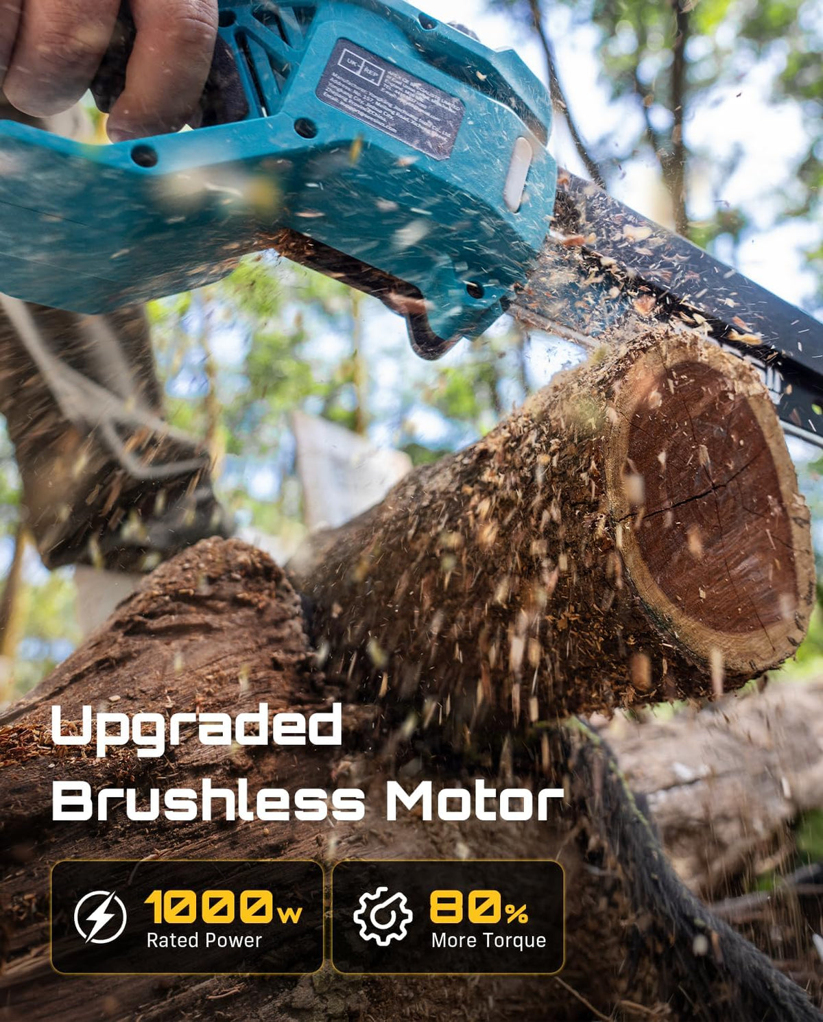 SEESII Flagship 8-Inch Cordless Mini Chainsaw, Upgraded Brushless Motor Father Jim Norris notebooks