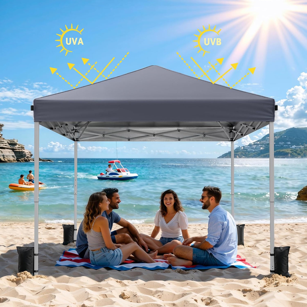 10x10 Pop Up Canopy Tent with One-Push Center Lock,Dark Gray Father Jim Norris notebooks